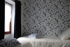 Chambre des oiseaux bleus Gite Le Nichoir