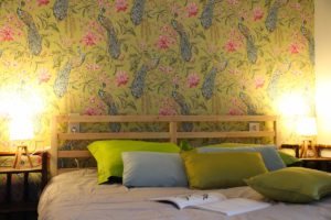 Chambre des paons Gite Le Nichoir